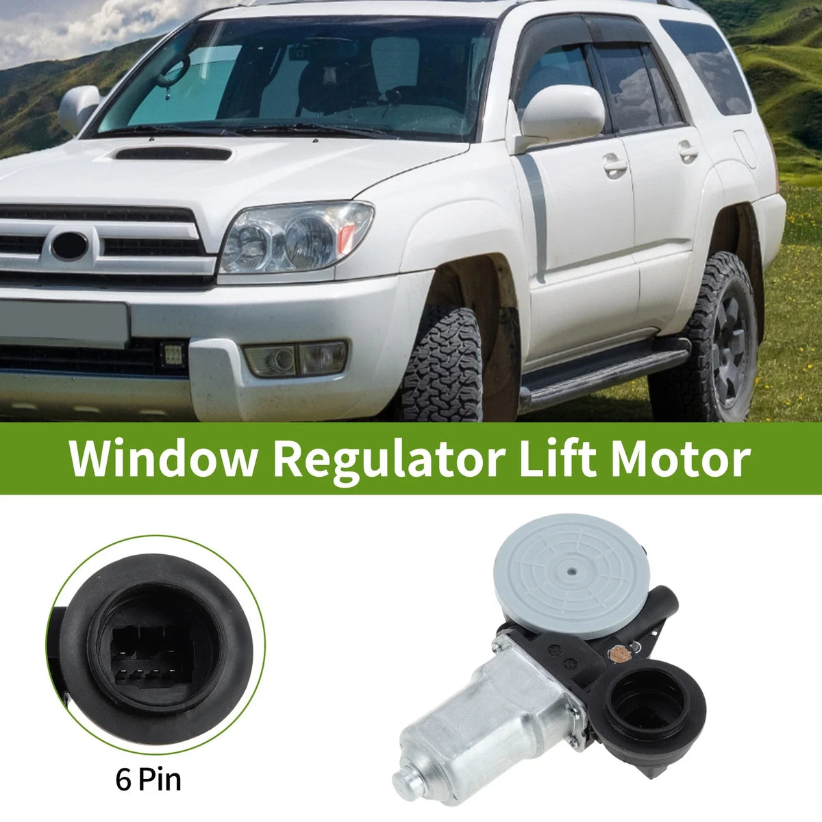 Power Window Regulator Lift Motor for Toyota 4Runner RAV4 Camry Sienna (No.742609)