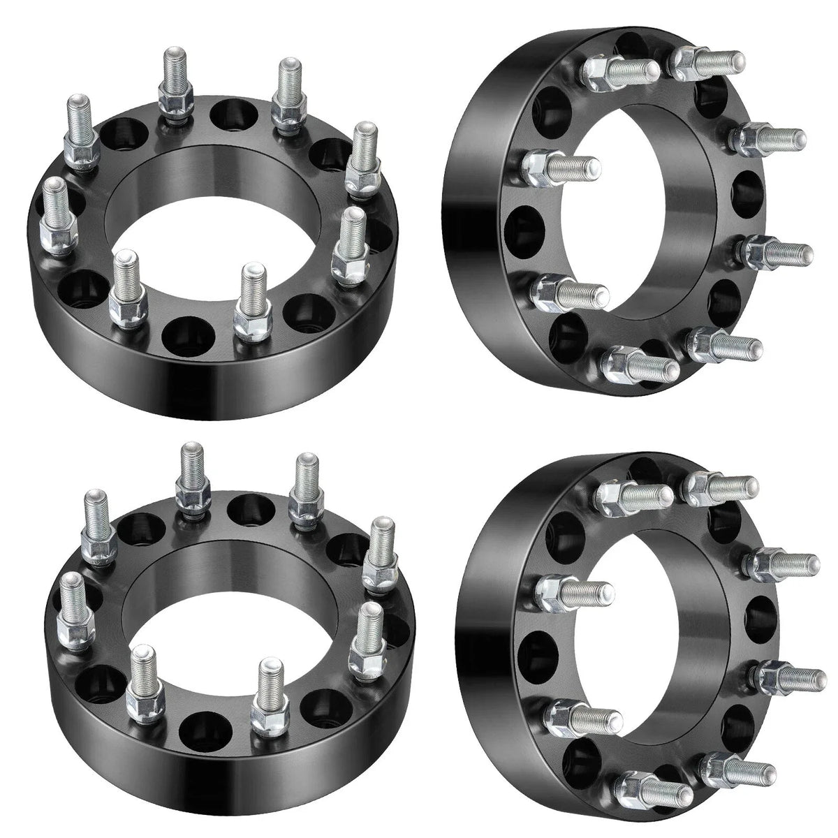 Set of 4 Wheel Spacers for GMC Sierra, Chevy 8 Lugs (2000–2023)