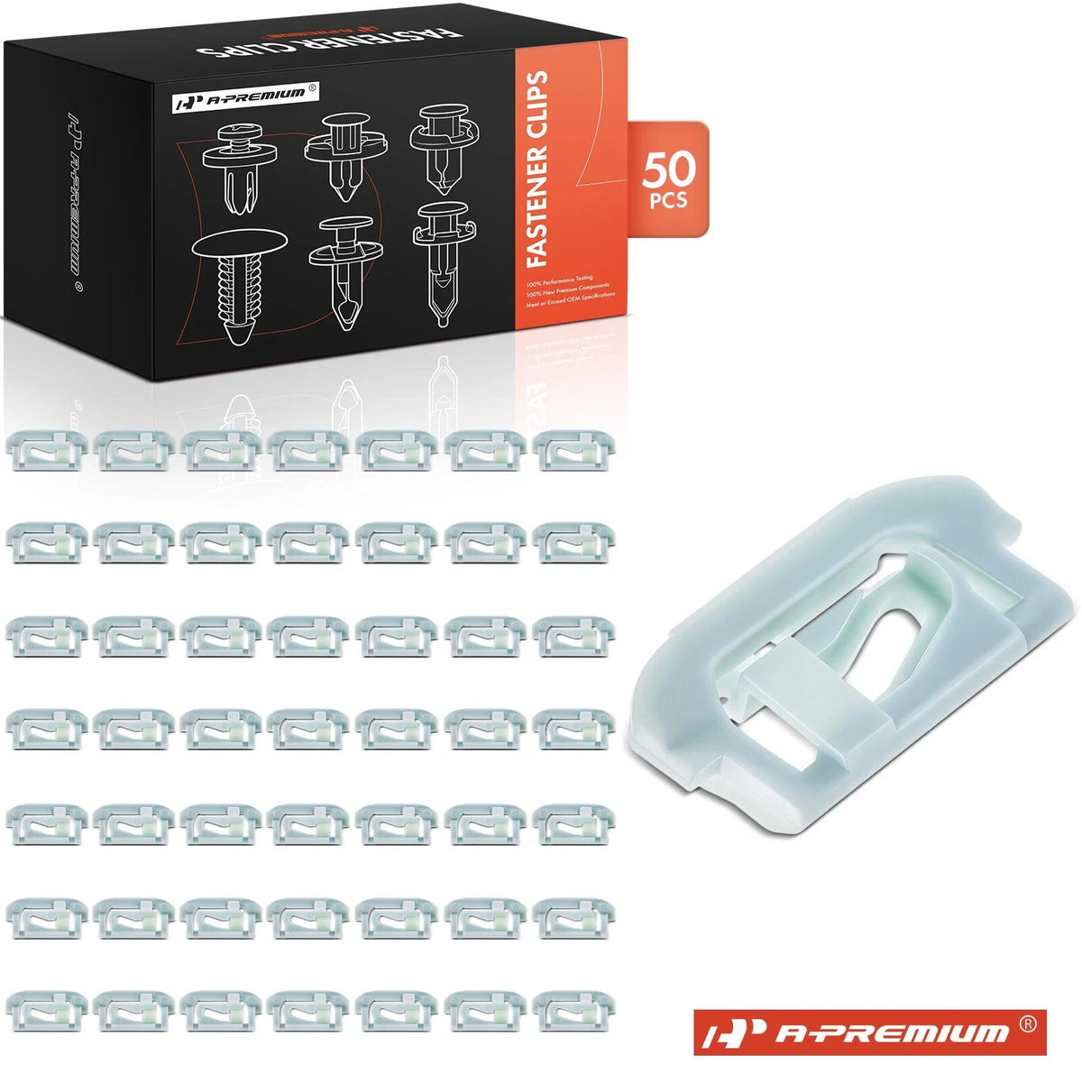 50Pcs Nylon Window Reveal Moulding Clip for Chevy GMC (1654047, 11345)