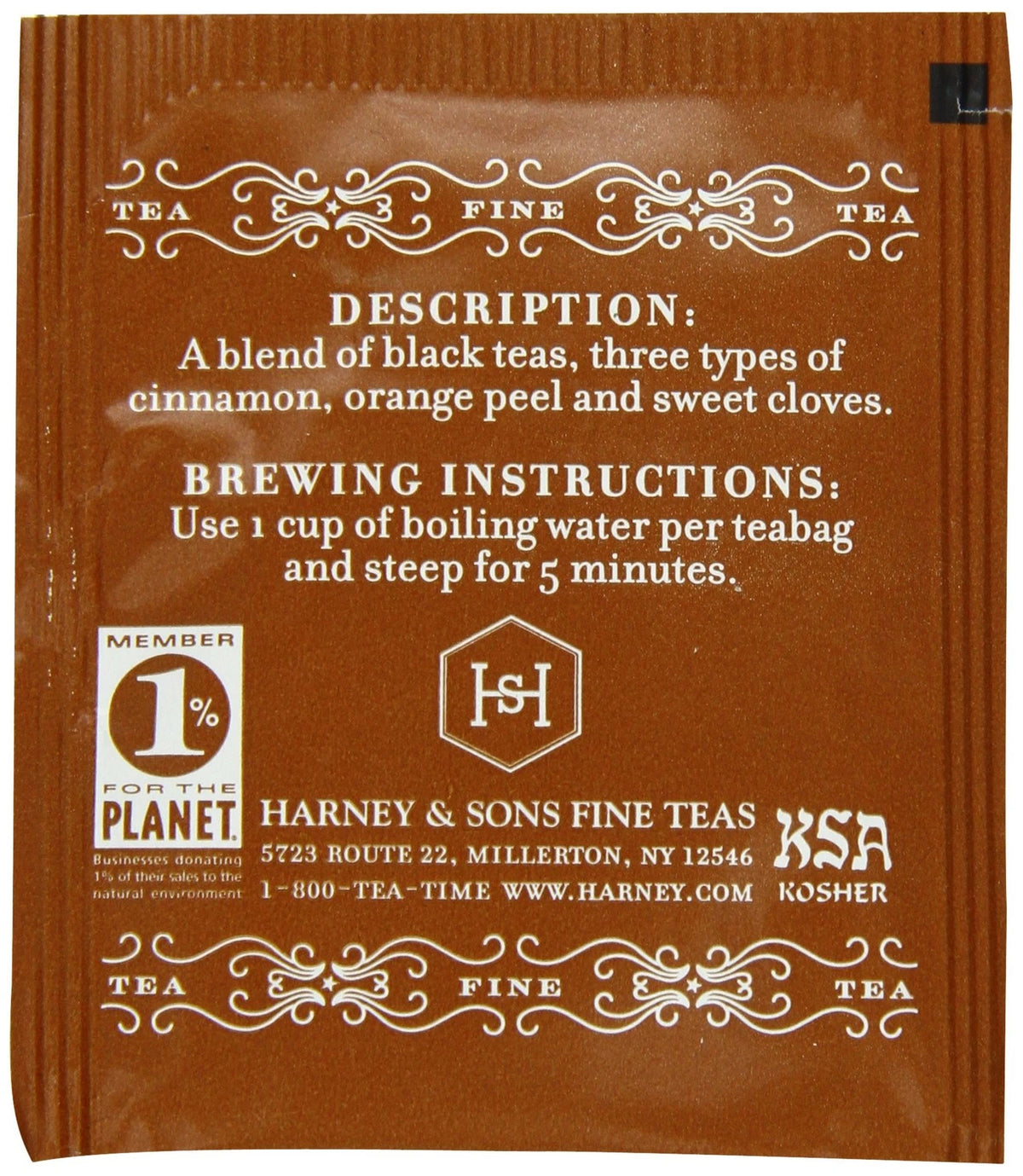 Pack of 2 Hot Cinnamon Spice Tea Bags for Spicy Flavor (50 Count)