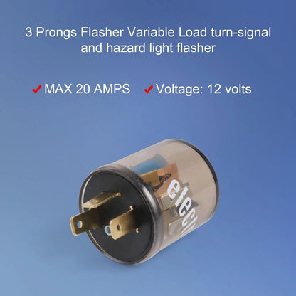 12V 3 Pin Electronic LED Flasher Relay for Automotive (2010–2023)