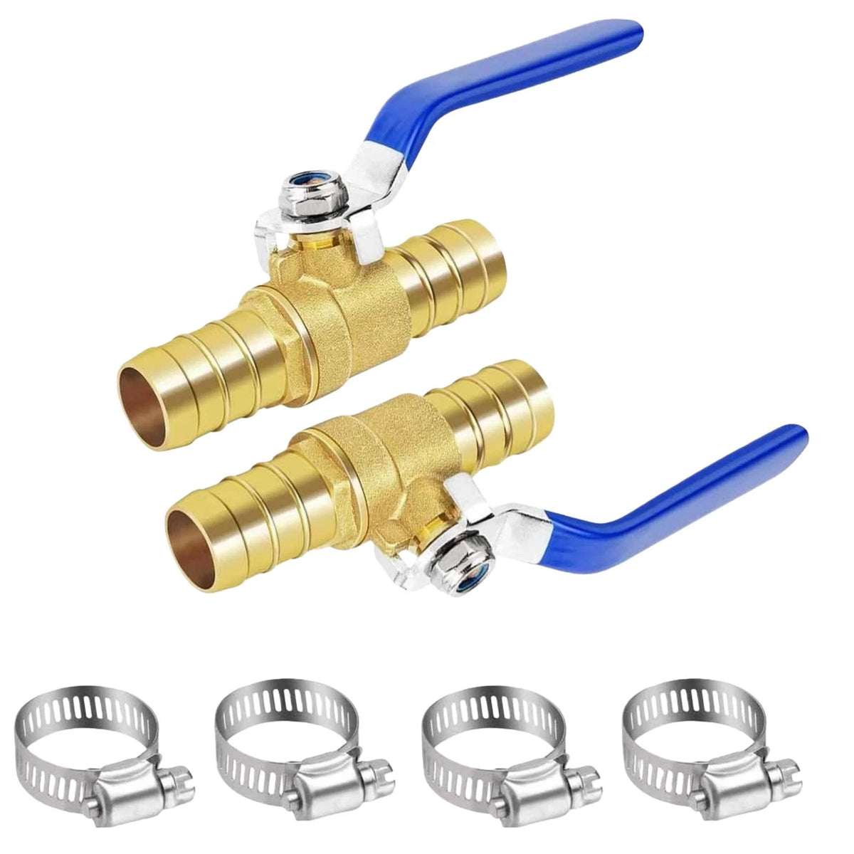 Ball Valve Kit 16mm Brass Hose Barb for Oil Gas Shut Off