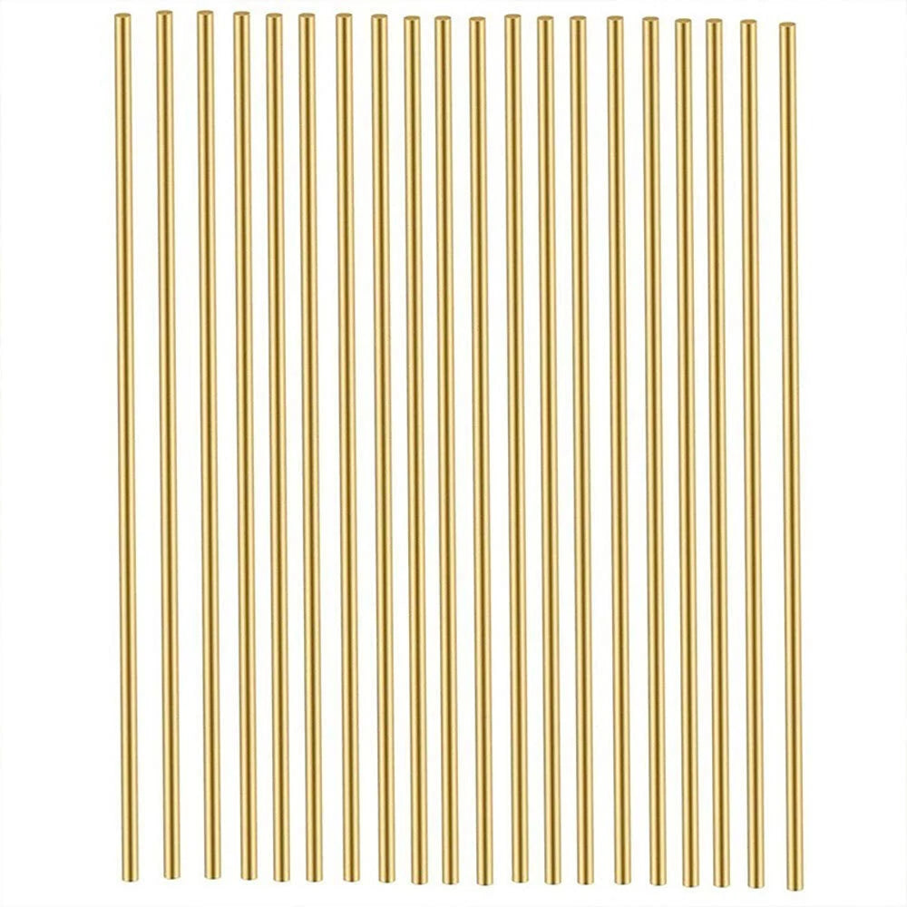5PCS Brass Rod Pins for Knife Handle (200mm Length, 3/4/5/6mm Diameter)