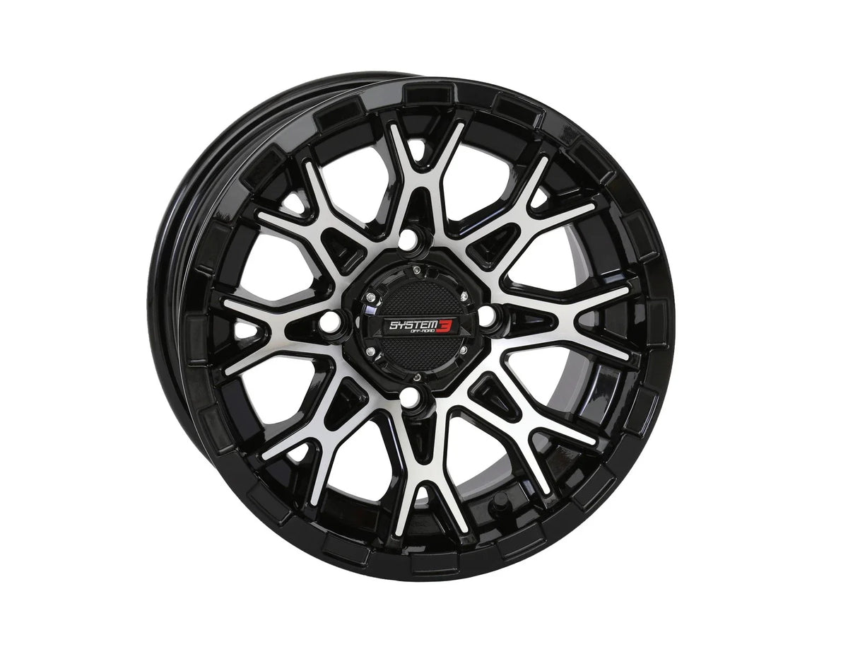 Set of 4 System 3 St6 Wheels 14x7 4+3 +10mm for Polaris RZR 900 & XP 1000