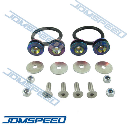 Set of 4 Quick Release Fasteners for Universal CNC Billet Bumper Trunk