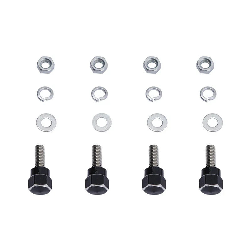 Set of 4 Hex License Plate Frame Bolts for Harley Touring Sportster Dyna Softail