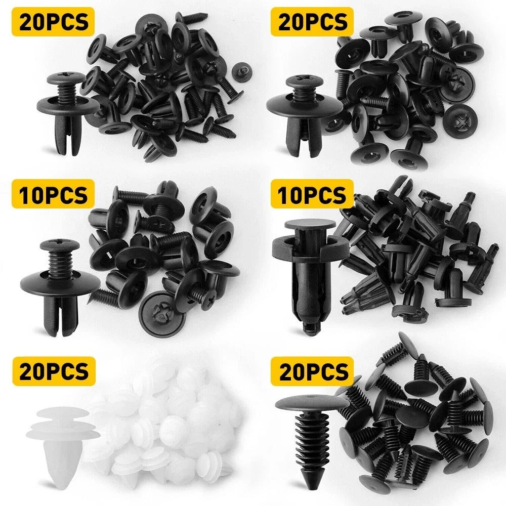 100 PCS Bumper Hood Fender Moulding Grille Retainer Clip for Ford