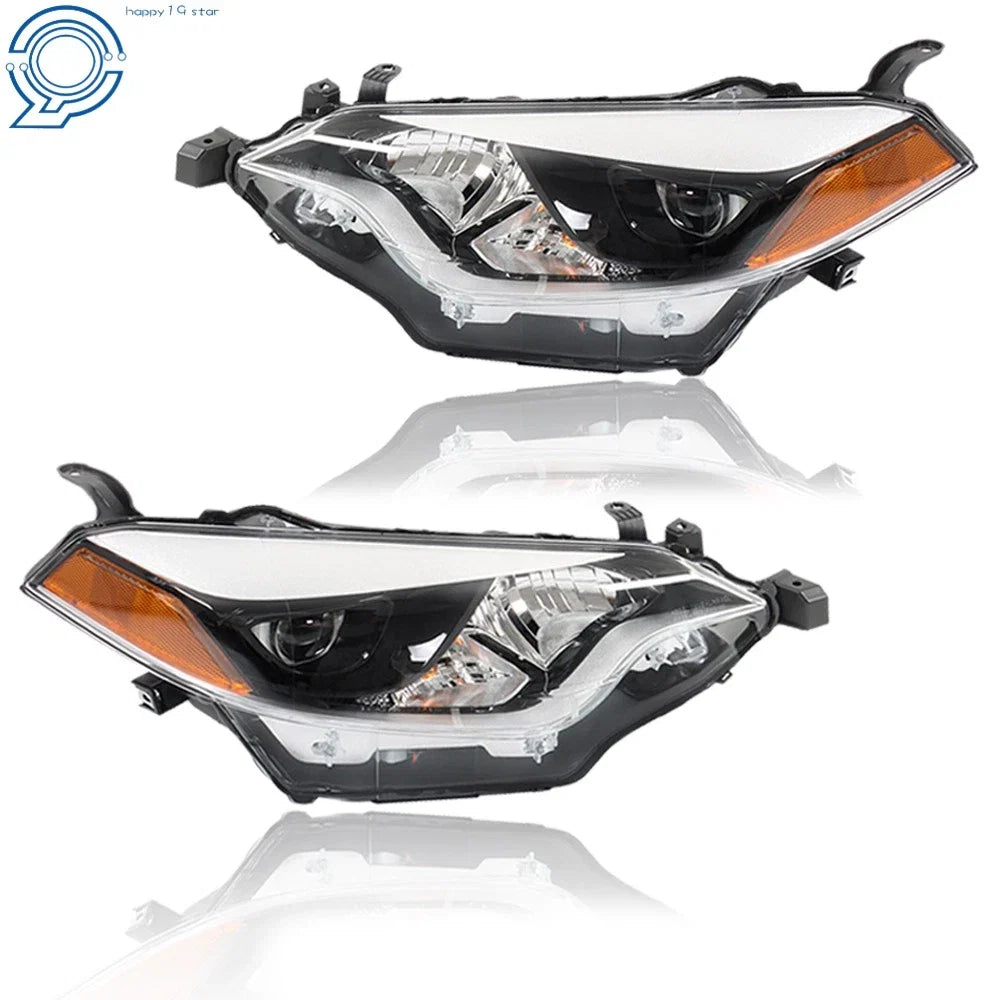 Set of 2 Halogen Headlights for Toyota Corolla (2014–2016) LH+RH