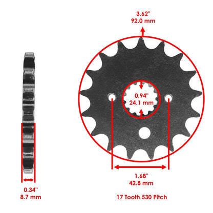 O-Ring Drive Chain & Sprockets for Suzuki GSX1300R Hayabusa (1999–2007) EG2149FS122XO