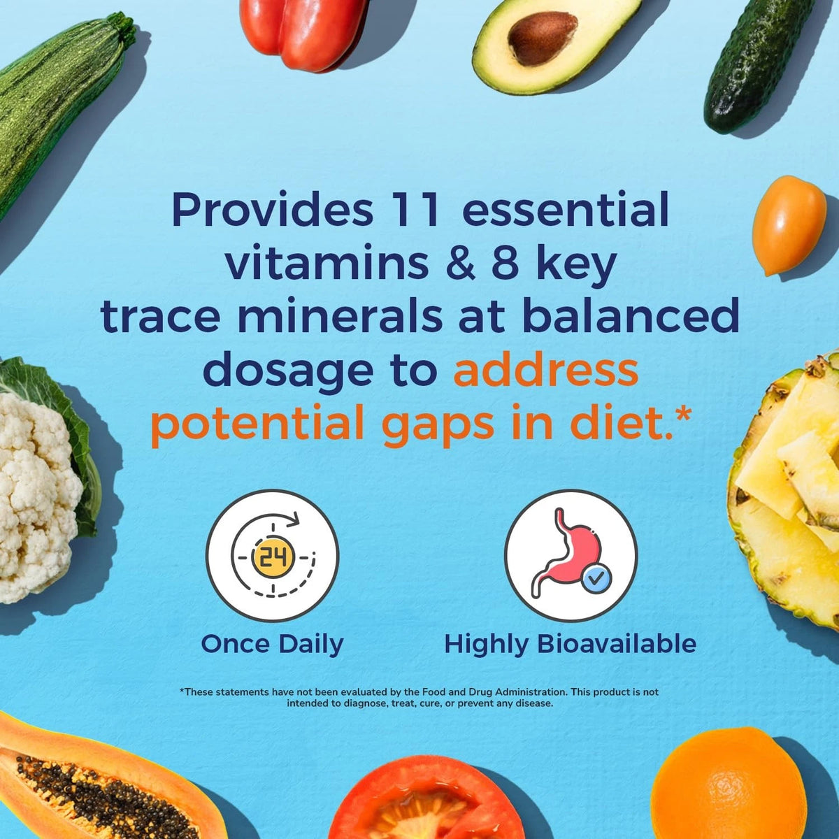 Vitalitown Multivitamin for Women & Men with Iron, 120 Count