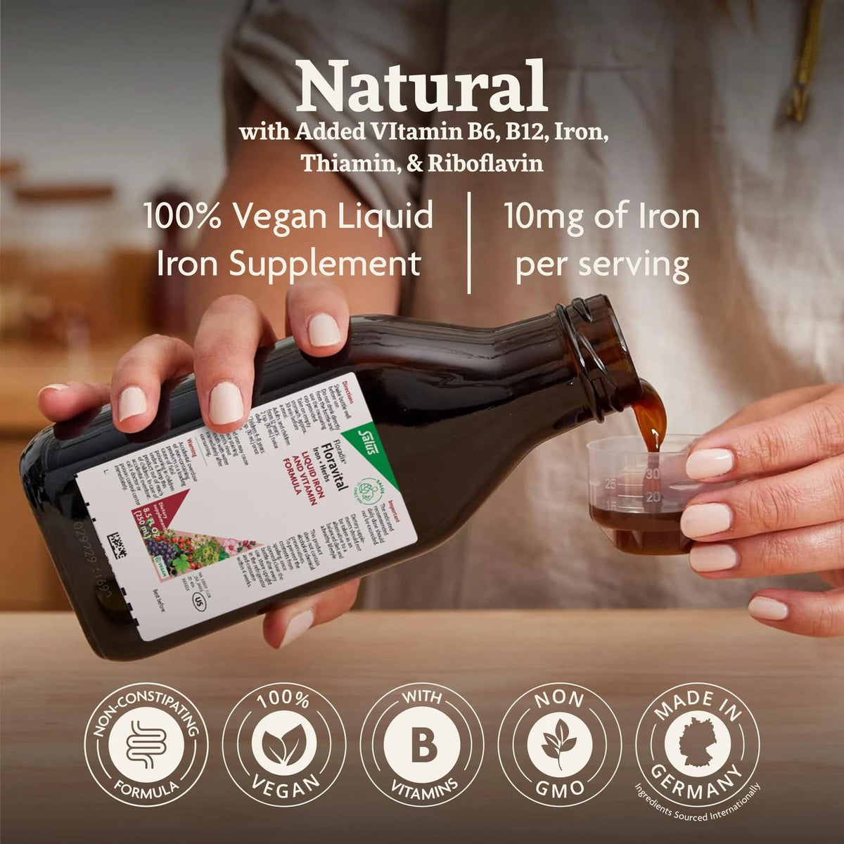 Floradix Floravital Liquid Iron & Vitamin Formula 8.5 Fl Oz (Pack of 1)