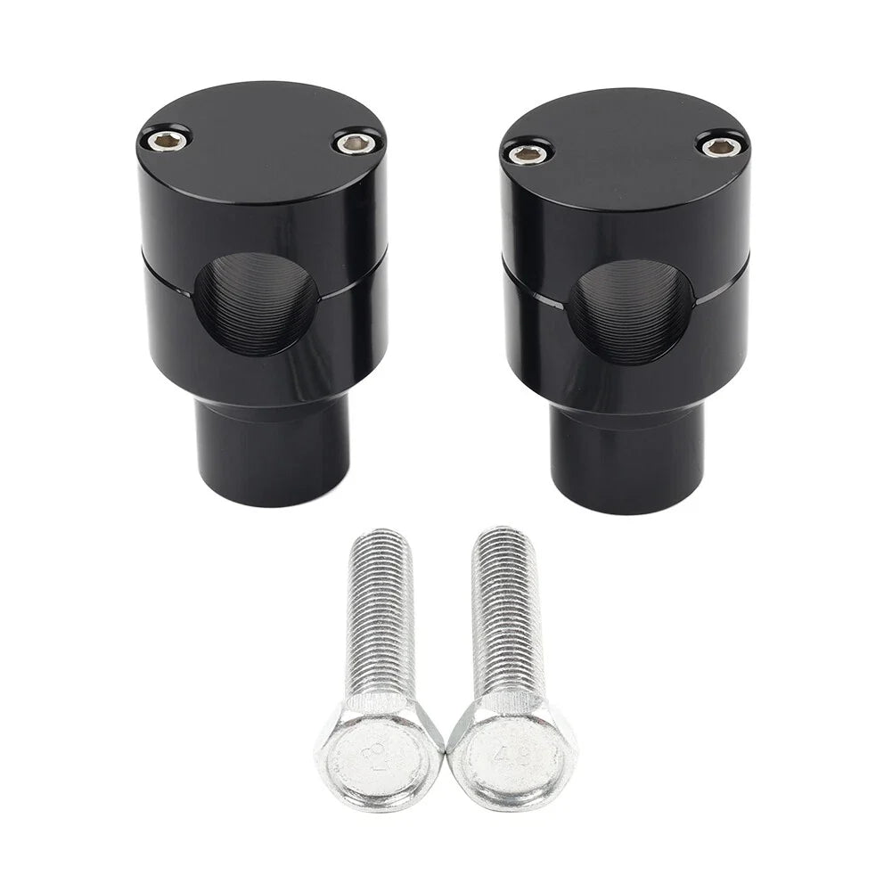 Handlebar Riser Clamp Mount Kit 7/8 22mm for Harley Honda