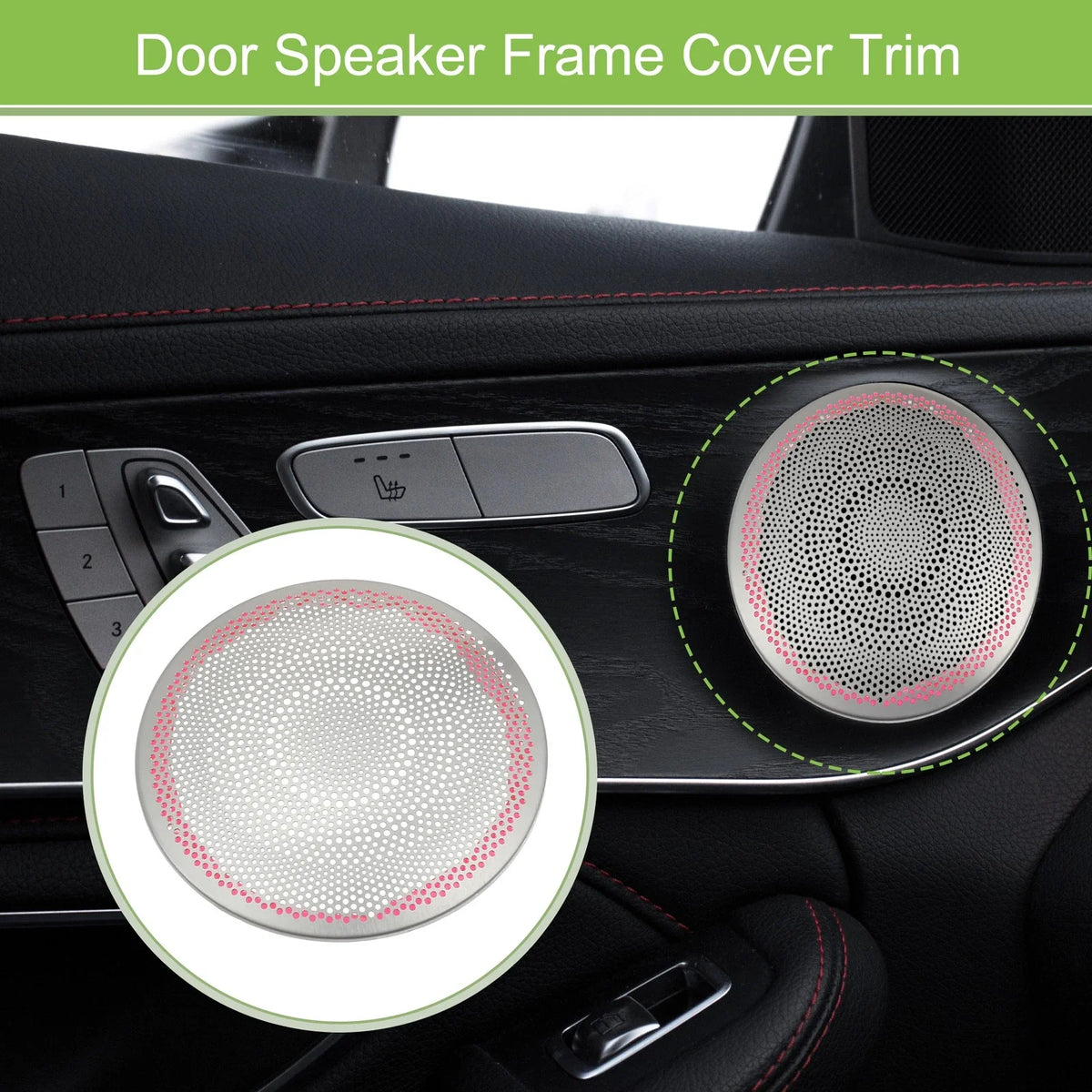 Set of 4 Door Speaker Frame Cover Trim for Mercedes Benz C E GLC Class