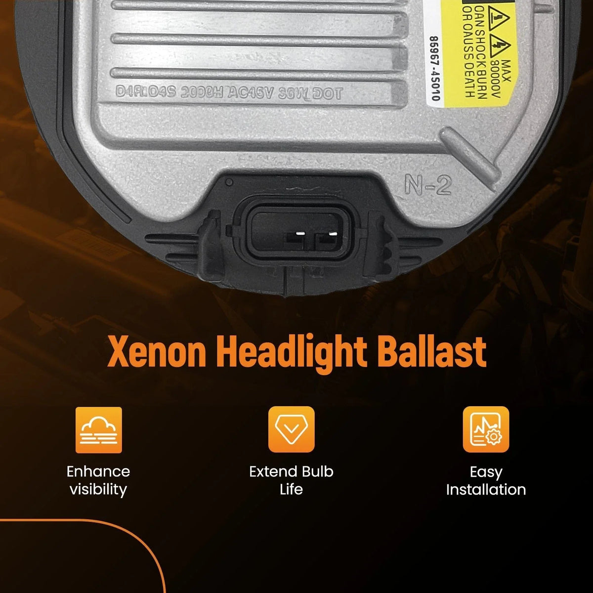 Front HID Headlight Ballast for Lexus IS250C IS350C (2014–2015)