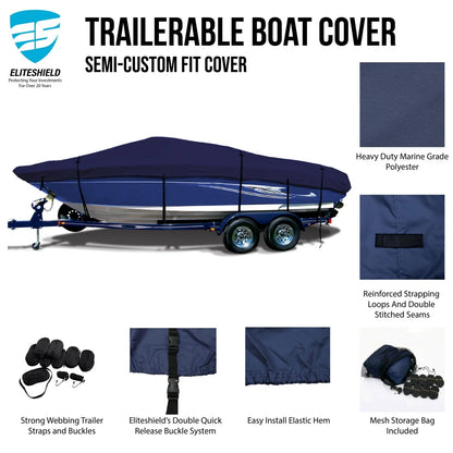Heavy Duty Trailerable Boat Cover for Sea Ray Express Cruiser 215