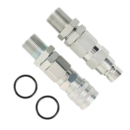Hydraulic Quick-Connect Coupler for John Deere 35G 50C 260 325 CT332 (KV13884 AT312877)