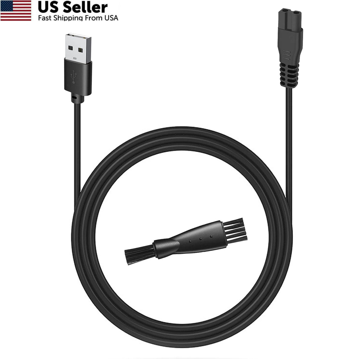 3.3ft USB Charger Cable for oneisall Pet Grooming Kit (1/2/3 Speed)