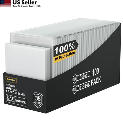 Set of 200 Card Sleeves for Toploaders and Penny Sleeves
