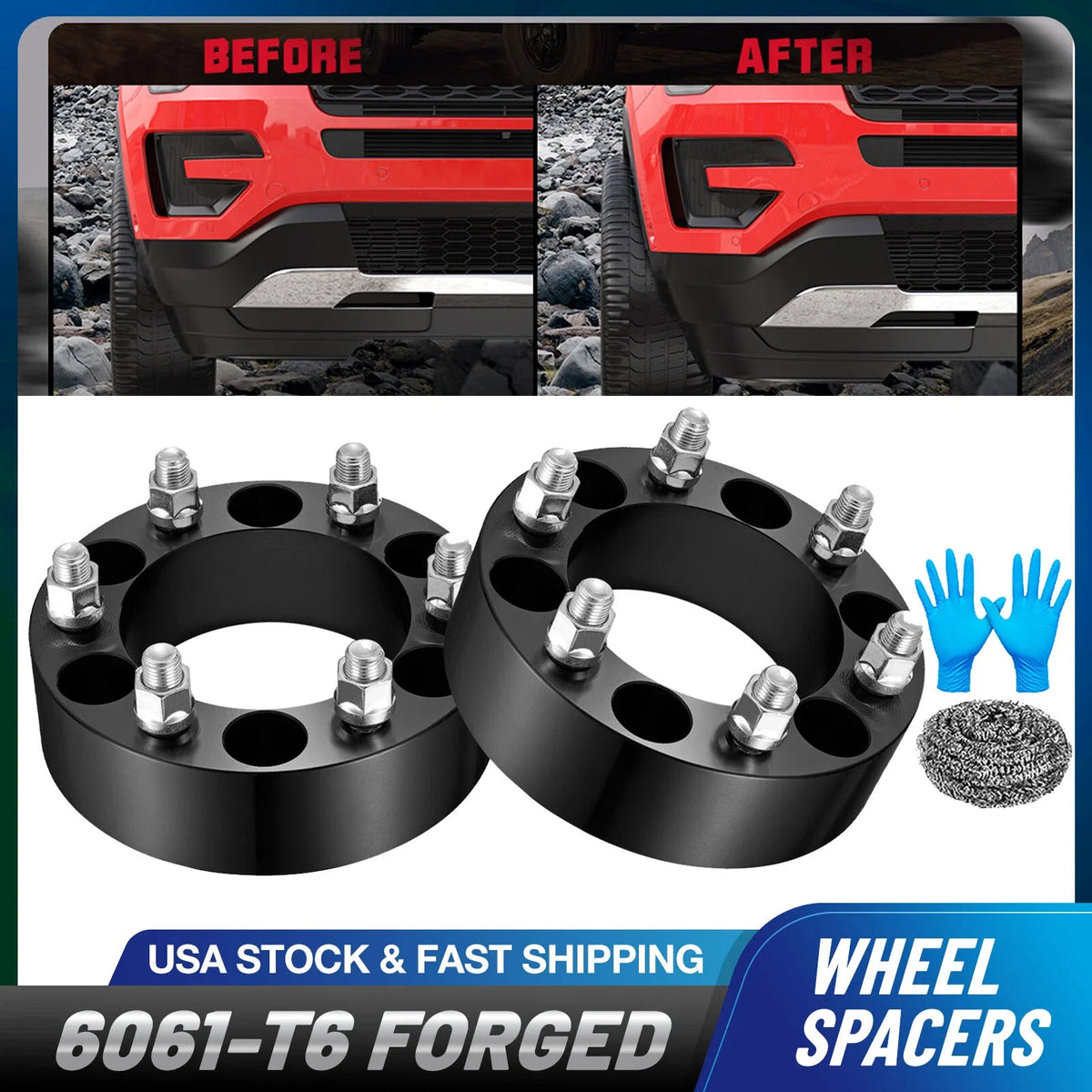 2X 2 Inch Wheel Spacers for Toyota 4Runner FJ Cruiser (2003–2023)