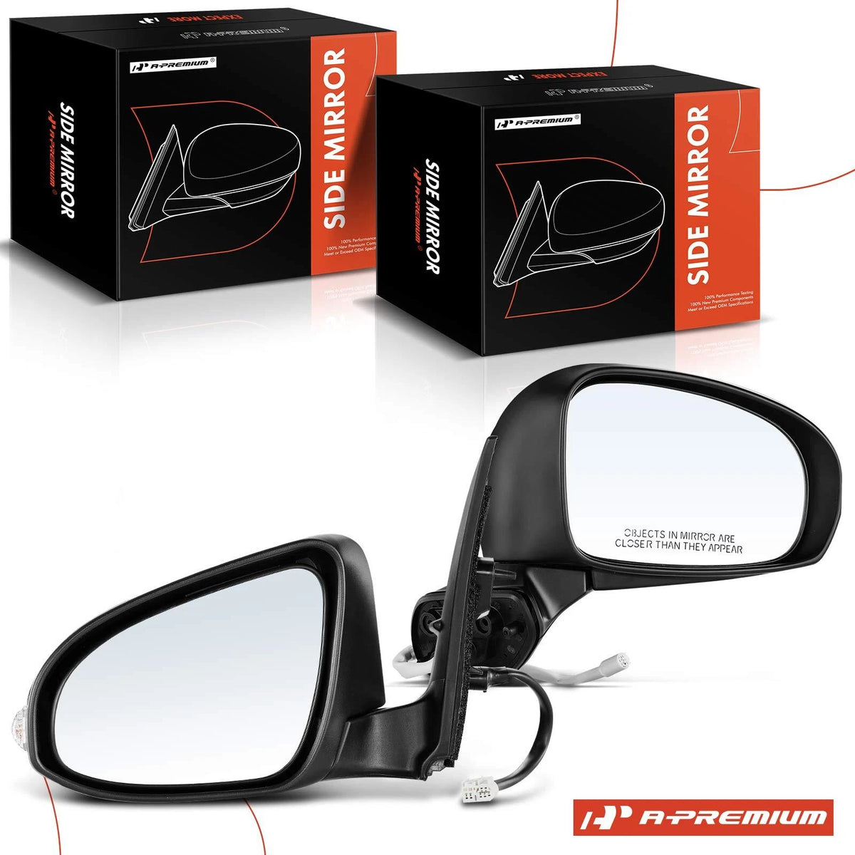 2X Power Mirror for Toyota Corolla (2014–2019) - Signal Light, 8794002F50, TO1320295