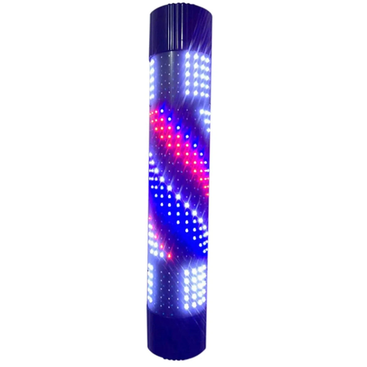 Rotating Barber Shop Sign Pole Light for Wall Mount