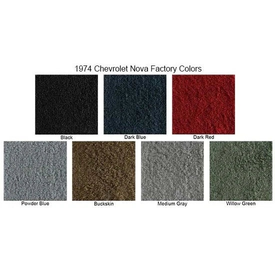 Cutpile Carpet Kit for Chevy Nova 2 Door (1974) 19743-74-869
