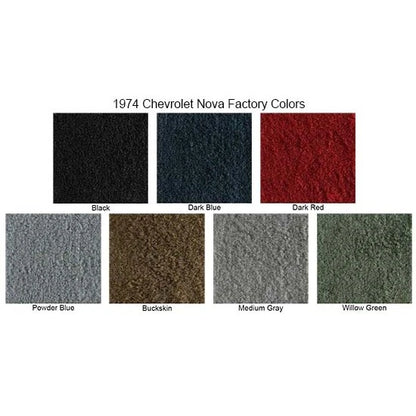 Cutpile Carpet Kit for Chevy Nova 2 Door (1974) 19743-74-869