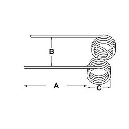 Hay Rake Tooth for Ford New Holland 1100, 1112, 1114, 1118, 116