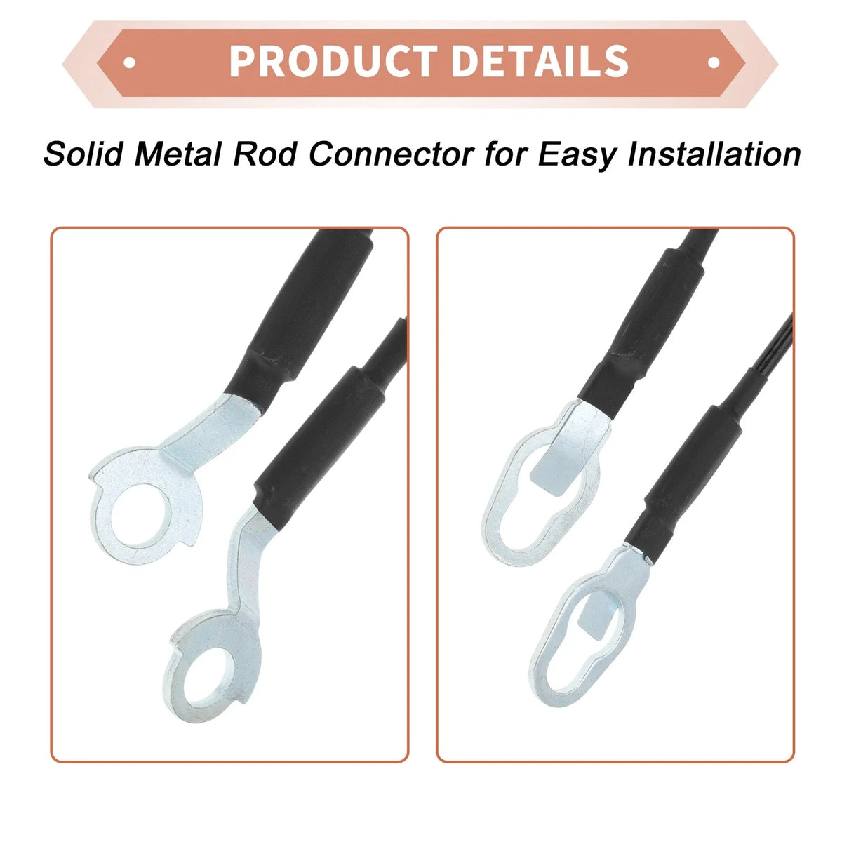 Tailgate Support Cables No.38505/E4TZ9843052A for Ford Ranger (1983–1992)