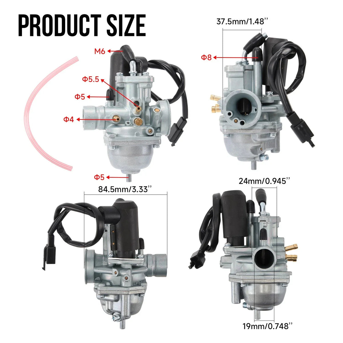 Electric Choke Carburetor for Polaris Scrambler 50 90 Predator 90 (2001–2003)