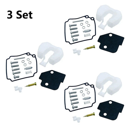 3X Carburetor Repair Kit for Yamaha 2 Stroke 25 30HP (61N-W0093-00)
