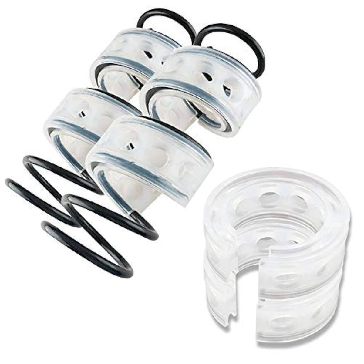 2Pcs Universal Car Shock Absorber Spring Bumper Buffers D Type