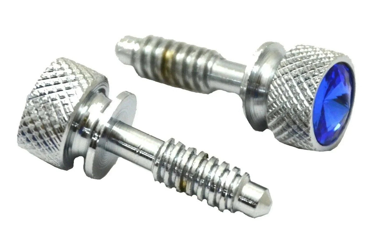 Pair of Dash Panel Screws for Peterbilt 2001–2005 (67091) Blue Jewel Chrome