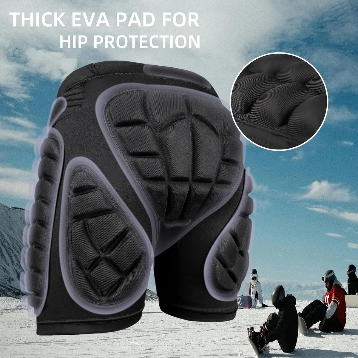 3D Hip Protection Eva Butt Pads for Protective Padded Shorts