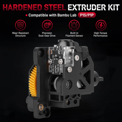 Extruder Dual Gear Unit for Bambu Lab P1P P1S (2021–2023)