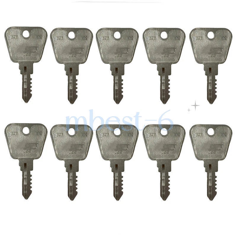 10X Starter Switch Keys T2545-41151 for Kioti Tractor LB1914 LK2554 LK30 LK3054
