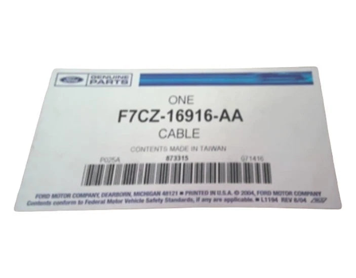 Control Cable Assembly for Ford Mercury Escort Tracer (1991–2003) F7CZ16916AA