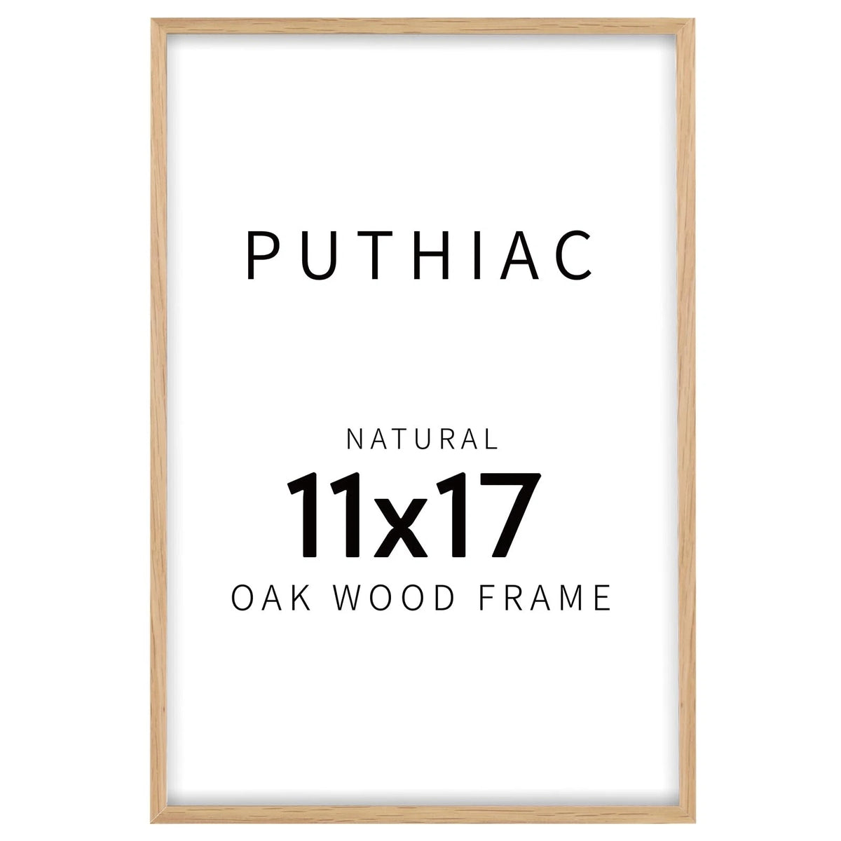 11x17 Solid Oak Wood Picture Frame for 8x12 Photos (Fits 11x17)