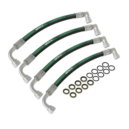 4X Hydraulic Hose Assemblies for John Deere Tractor (5800psi)