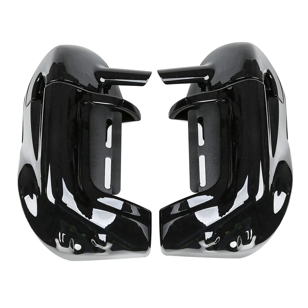 Black Lower Vented Fairing Speaker Grills for Harley Touring (1983–2013)