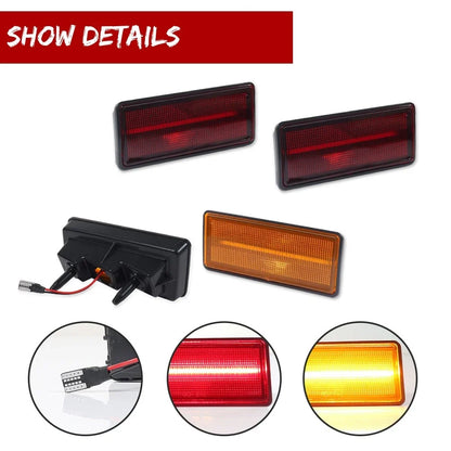 Set of 4 LED Side Marker Lights for Chevy Corvette C3 (1974–1979)