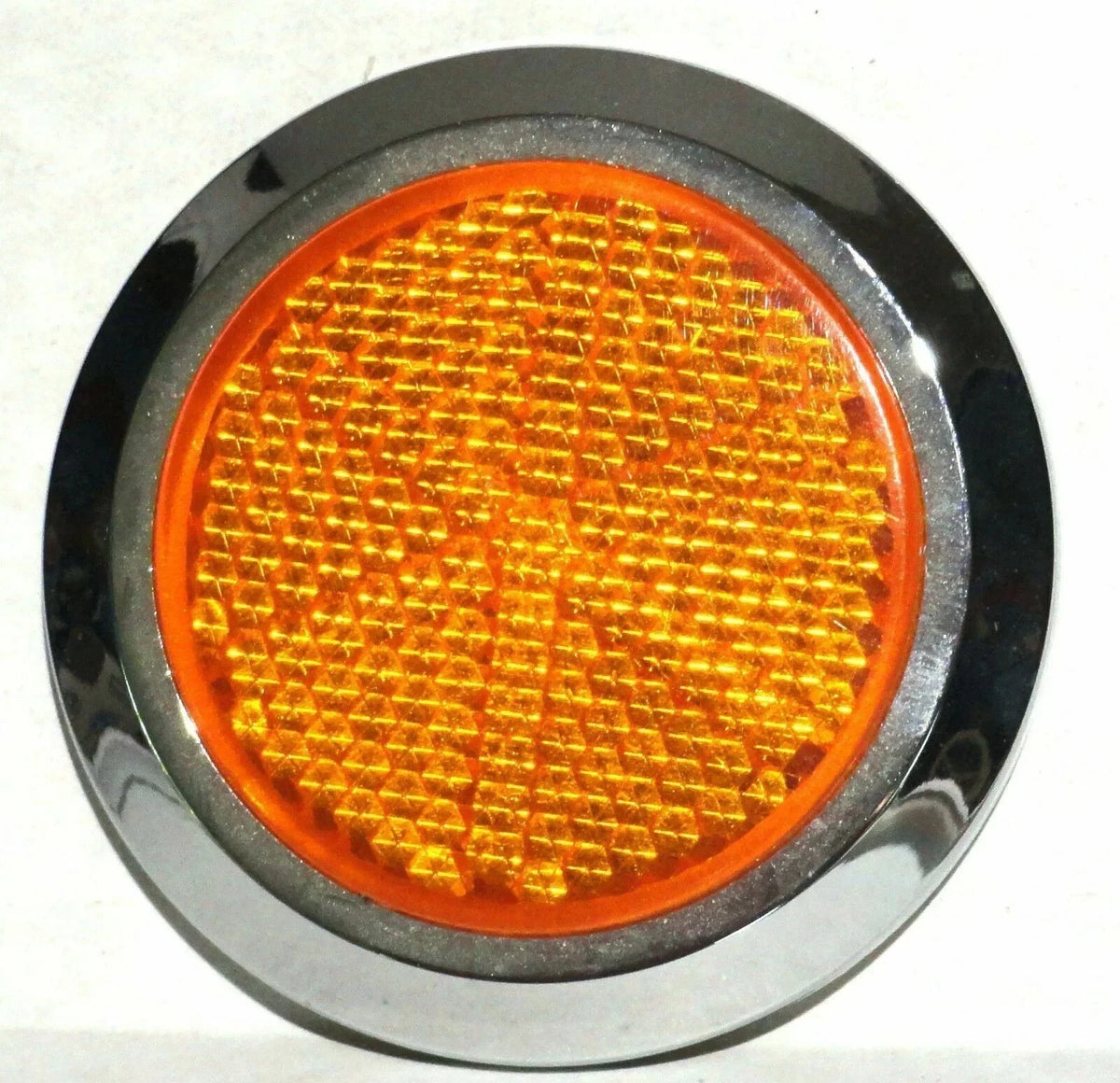 Round Reflectors 2-1/8" O.D. Amber Acrylic Lens w/Bezel for (80831)