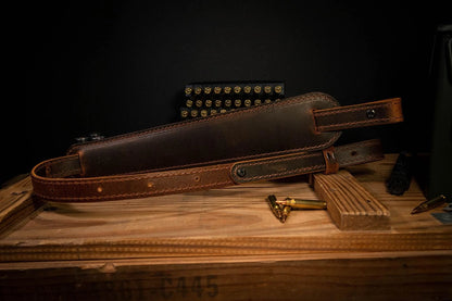 BF500 Buffalo Leather Padded Rifle Gun Sling for Rifle