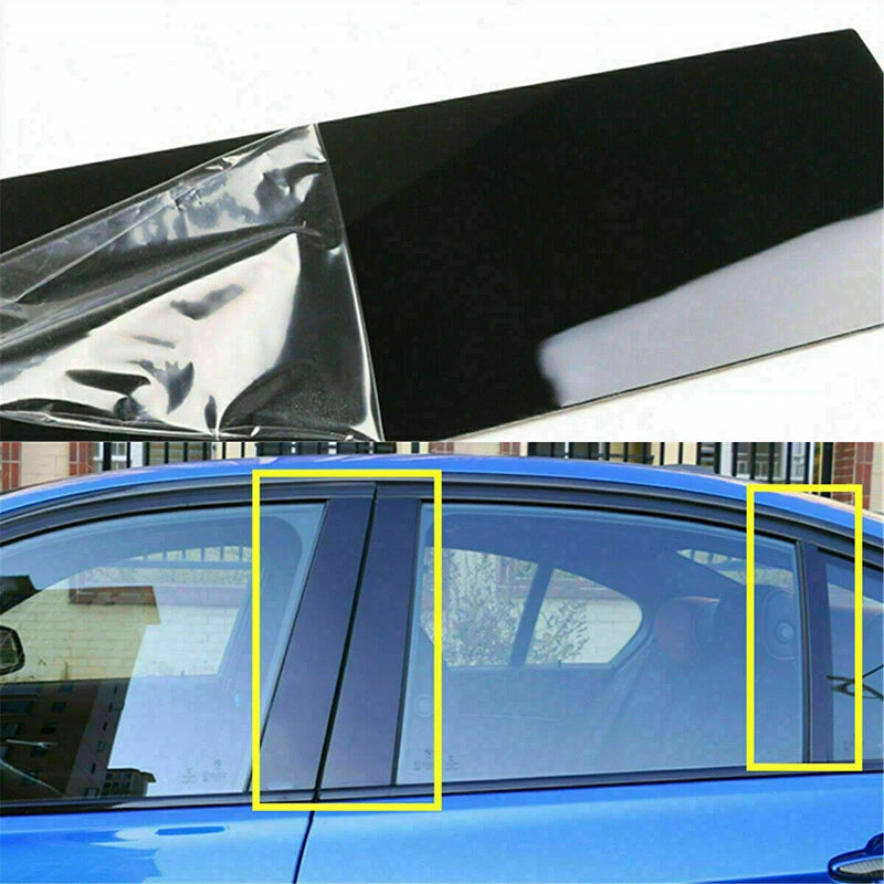 Set of 6 Gloss Black Pillar Posts for Dodge Charger (2011–2023)