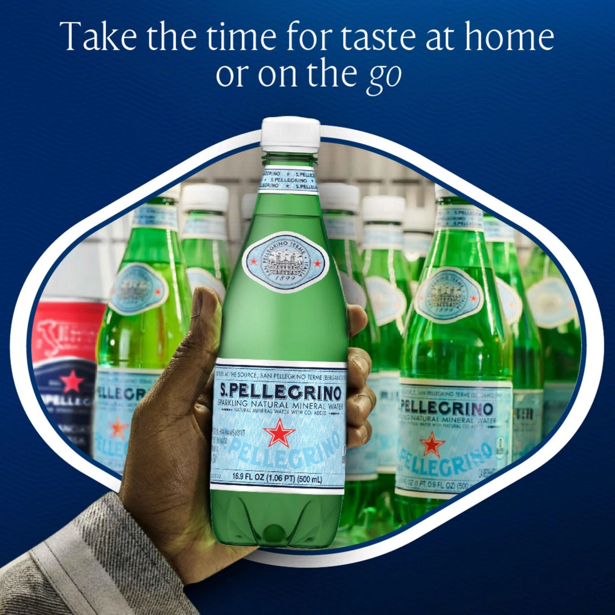 Pack of 12 S.Pellegrino Sparkling Natural Mineral Water 16.9 Fl Oz
