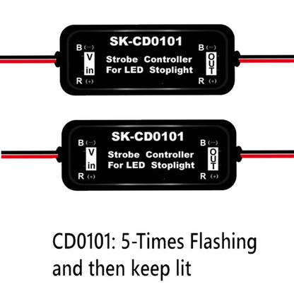 2PC Flash Strobe Controllers for Car LED Brake Stop Light