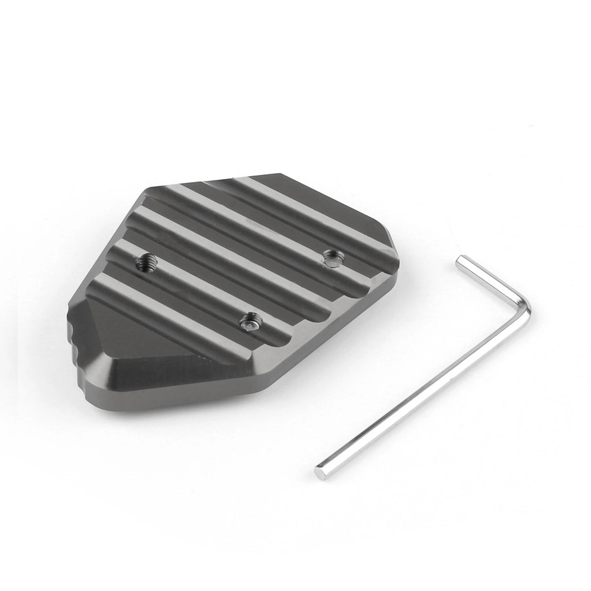 Side Stand Kickstand Plate Pad for BMW K1200S/R (2005–2008) K1400S/R (2009–2014) KSP-008-Gray