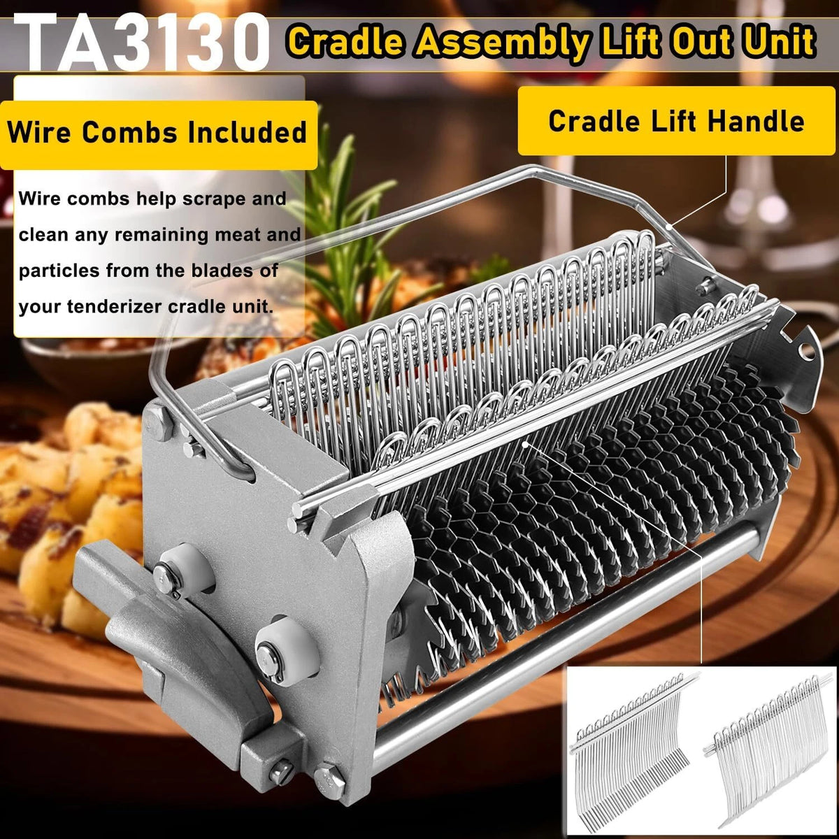 Complete Cradle Assembly with Safety Cover for Biro Tenderizer Pro 9