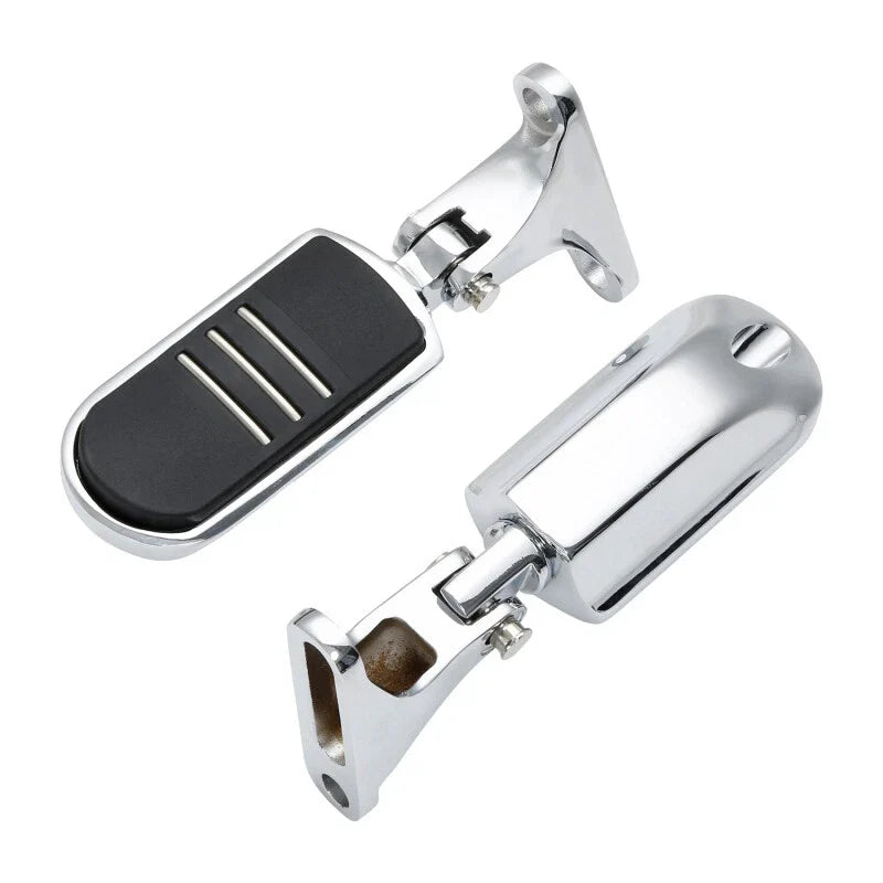 Chrome Rear Passenger Footpeg Mount for Harley Touring Street Glide (1993–2025)