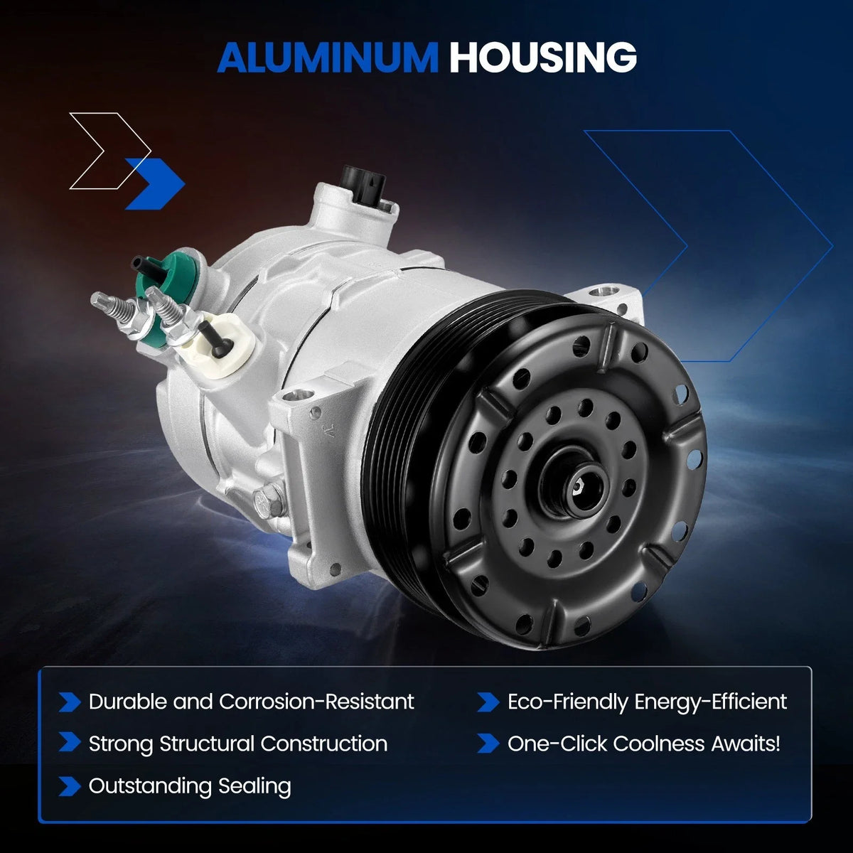 A/C Compressor for Chrysler Sebring 2007-2008, Dodge Avenger 2008 2.7L 3.5L